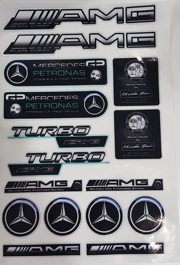 AMG Car Stickers Mercedes Badge turbo G2 Petronas