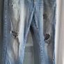 BERSHKA Boyfriend Ripped Jeans Sz 40 (Fit 14-16UK) Image 9