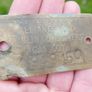 Vintage Brass Plaque Alliance and Dublin Consumers 7cm x 4cm Image 3