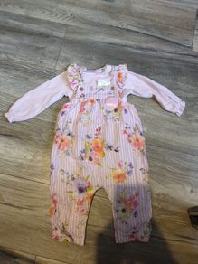 floral 2 piece set baby 6-9 months