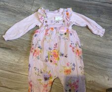 floral 2 piece set baby 6-9 months