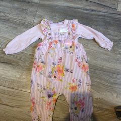 floral 2 piece set baby 6-9 months