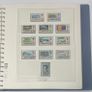 1969-1989 Jersey Used Commemorative & Definitive Stamp collection in Blue Lindner Stamp Album in 51 pages. Images of 53 pages shown. Image 6