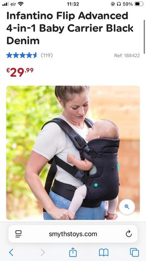Infantino flip 4 in 1 convertible carrier