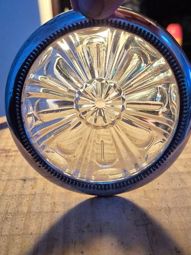 Vintage Crystal Coaster/ Ashtray