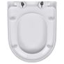 Toilet Seats with Soft Close Lids 2 pcs Plastic White Image 5