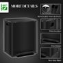 50L Dual Compartment Stainless Steel Bin, with Deodoriser Holders - Black Image 6