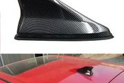 16cm Universal Carbon Fiber Look Car Roof Top Mount Shark Fin Aerial Antenna Toppers Auto Radio AM FM Antenna Signal Amplifier