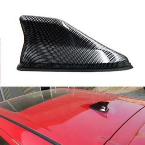 16cm Universal Carbon Fiber Look Car Roof Top Mount Shark Fin Aerial Antenna Toppers Auto Radio AM FM Antenna Signal Amplifier