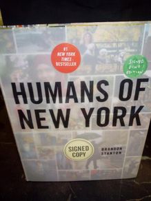 Humans of New York by Brandon Stanton 2013 Hardcover Coffee Table Book Rare Signed Dino Edition