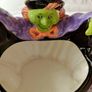 Vintage Ceramic Halloween Witch Cauldron Bowl Image 2