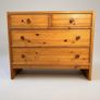 Swedish Vintage Solid Pine Chest of Drawers Image 3