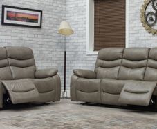 New Taupe Leather Recliner 3+2 Set