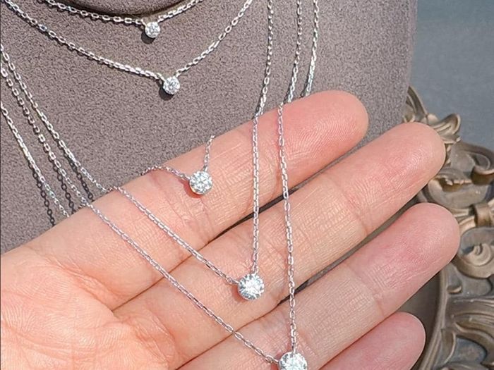 Certified Diamond Pendant necklace: 14K Solid Gold