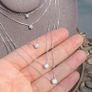 Certified Diamond Pendant necklace: 14K Solid Gold Image 4