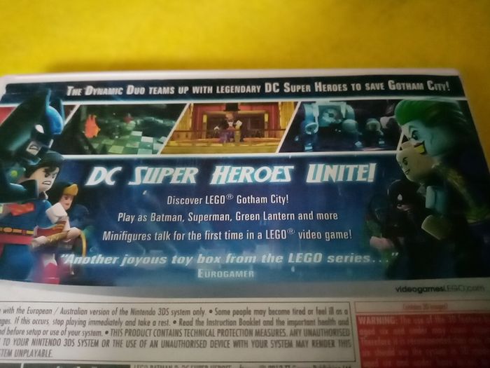 Batman DC Super Heros Nintendo 3 Ds Games Original