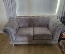 Grey 3 plus 2 seater sofa