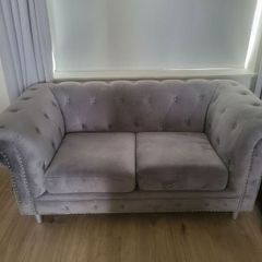 Grey 3 plus 2 seater sofa