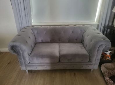 Grey 3 plus 2 seater sofa