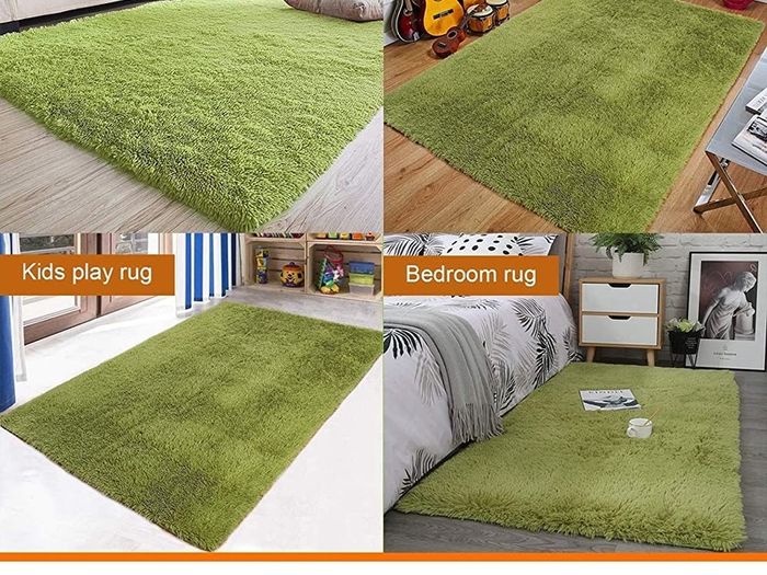 Super Soft Velvet Shag Area Rug Modern Indoor Fluffy Rugs, Cute Furry Bedroom Carpets, Suitable as Bedroom Rug Home Decor Nursery Rugs Kids Mat, 122 X 183cm Camel MULTIPLE SIZES/COLOURS AVAILABLE (FREE SHIPPING)