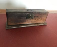 Antique Wooden Box - Perfume Bottles ??
