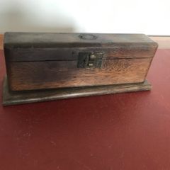 Antique Wooden Box - Perfume Bottles ??