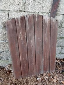 Traditional wooden garden gate