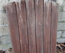 Traditional wooden garden gate