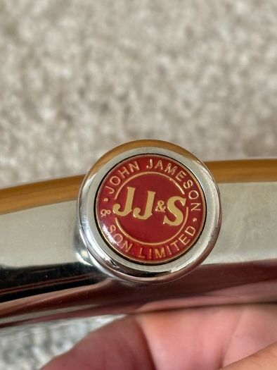 Vintage John JAMESON Son Limited Irish Whiskey Hip Flask