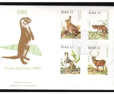 1980 Ireland Fauna & Flora Wildlife Commemorative Stamps  Post & Telegraph First Day Cover (FDC)
