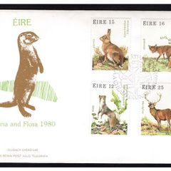 1980 Ireland Fauna & Flora Wildlife Commemorative Stamps  Post & Telegraph First Day Cover (FDC)