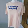 Levis Peach/Pink Logo Teen T-shirt - Size 14 years Image 2