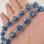 Vintage Venetian Style Evil Eye Glass Beaded Necklace Image 9