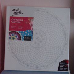 Colouring canvas, art supplies, Mont Marte canvas,Craft