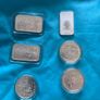 12 Silver 1oz bars and Coins 80 each Image 2