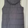 Black Sleeveless Puffer Coat Image 2
