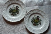 TWO mason ironstone 7inch plates