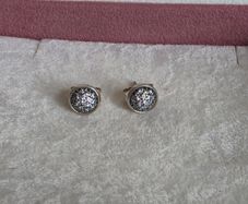 Pandora dazzling  earrings clear cubic zirconia very good condition
