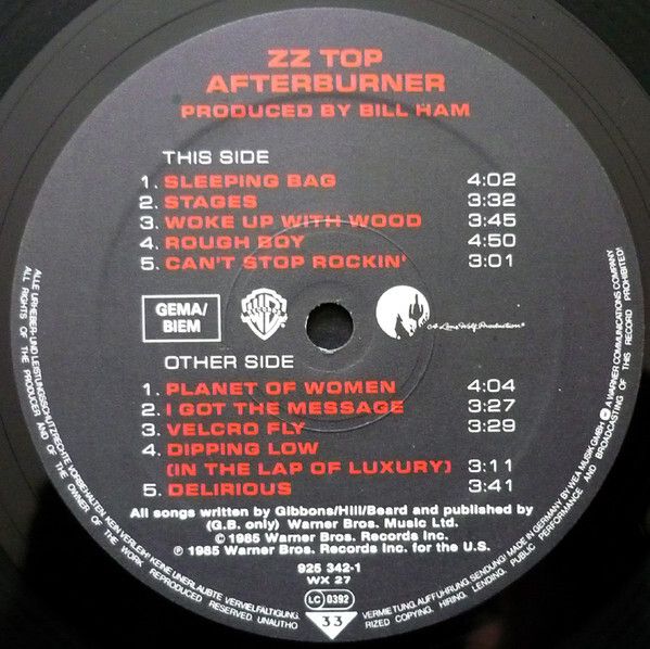 ZZ Top  Afterburner