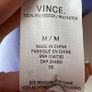 Vince Sleeveless Band-Collar Silk V-Neck Blouse Periwinkle Image 5