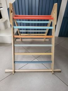 wooden climbing frame
