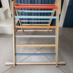 wooden climbing frame