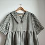 Pure Linen Gingham Dress Size Xl Image 7