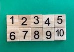 Scrabble tiles Letters / Numbers