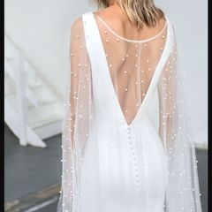 Love Story Bride - Olive Wedding Dress Cape
