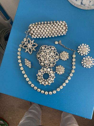vintage Diamante Jewellery