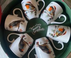 Tipperary Crystal Christmas Mugs