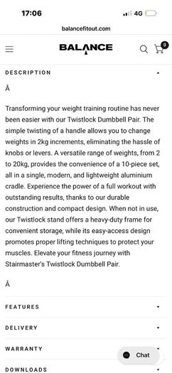 Dumbbells Twistlock