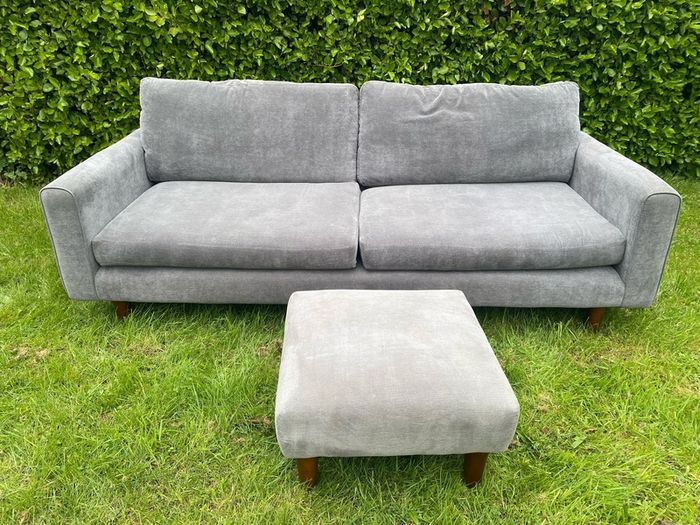 4 seat sofa and footstool - DFS
