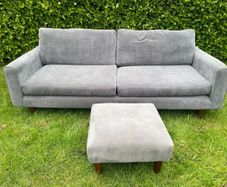 4 seat sofa and footstool - DFS